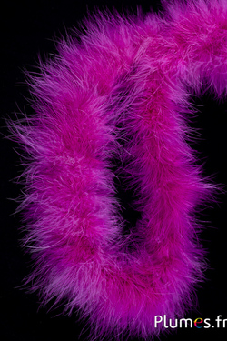 Boa en plumes de dinde - Ø 5 cm, 50 cm - fuchsia